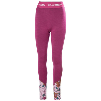 BIELIZNA DAMSKA HELLY HANSEN KALESONY LEGGINSY W LIFA MERINO MIDW (49411) MAGENTA 2.0 FLORAL AOP