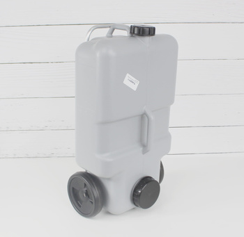ZBIORNIK WODY SZAREJ DO KEMPINGU NA KOŁACH 25 L