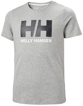 KOSZULKA DZIECIĘCA HELLY HANSEN LOGO 41709 SZARY