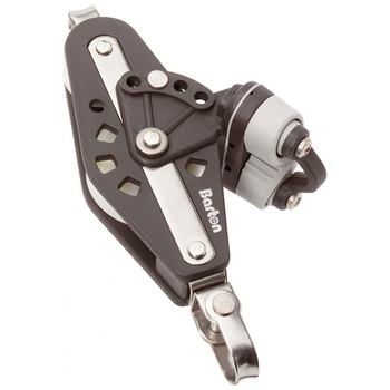 BLOCZEK WIOLINOWY Z KRĘTLIKIEM, KNAGĄ I ZACZEPEM - ROZMIAR 2 - LINA 8MM (W)