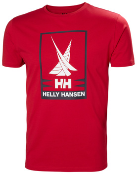 KOSZULKA  MĘSKA HELLY HANSEN SHORELINE  34222 RED