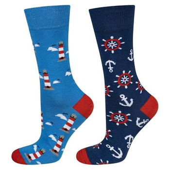 SKARPETKI MĘSKIE SOXO  GOOD STUFF NIE DO PARY  LATARNIA/KOŁO