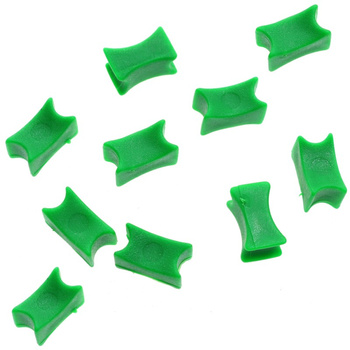 ZNACZNIKI ŁAŃCUCHA 8MM - ZIELONE - 10 SZT