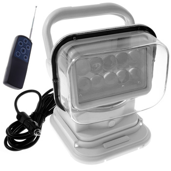 REFLEKTOR SZPERACZ LED - 10-30V - 50W - IP67 - BIAŁY - Z PILOTEM BEZPRZEWODOWYM