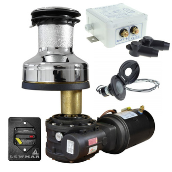 KABESTAN ELEKTRYCZNY - 12V - EVO - 55 AEST - CHROM - KOMPLET