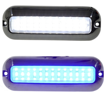LAMPKA PODWODNA 39 LED 5,2W, 10-30V, IP68, 120 MM, KOLOR BIAŁY I NIEBIESKI