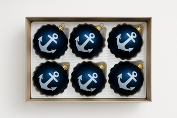 BOMBKI CHOINKOWe KOTWICA GRANAT 6SZT (KPL)