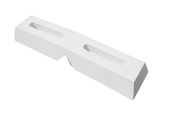 OCHRANIACZ POMOSTOWY NAROŻNY BIAŁY 50X12 CM