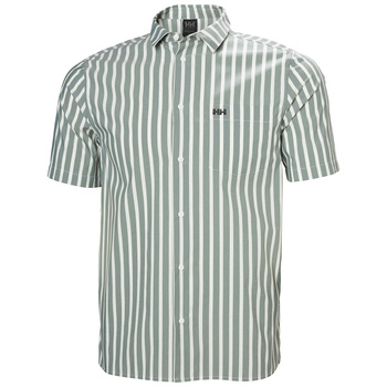 KOSZULA MĘSKA HELLY HANSEN FJORD QD SS SHIRT 2.0 34220 JUNGLE GREEN STRIPE