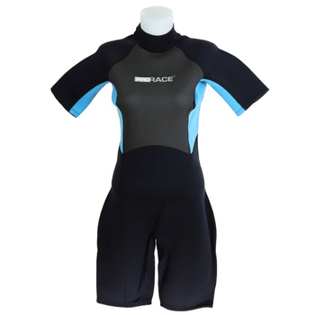 KOMBINEZON NEOPRENOWY KRÓTKI DAMSKI 2,5MM, WETSUIT "PRO RACE" ROZMIAR XXL