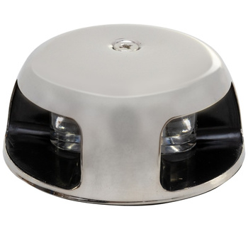 LAMPA NAWIGACYJNA DZIOBOWA DWUSEKTOROWA LED - 12V OBUDOWA STAL NIERDZEWNA