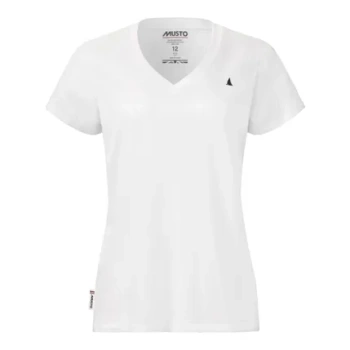 KOSZULKA DAMSKA MUSTO W ORIGINAL V NECK SS TEE 85099 WHITE