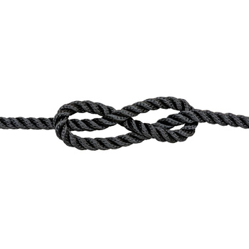 LINA XM ANCHOR POLYESTER 3ST BLACK 12MM