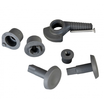 KLAMKA - LUK ROZMIAR 00-20 - KRÓTKA - SZARA - RH - KOMPLET