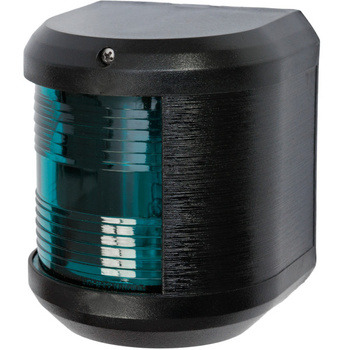 LAMPA NAWIGACYJNA S41 BURTOWA ZIELONA - 12V OBUDOWA CZARNA (F)