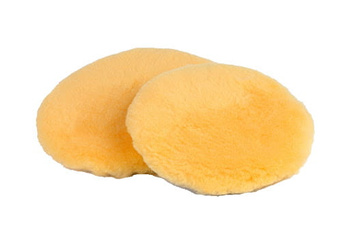 FUTRO POLERSKIE Z WEŁNY JAGNIĘCEJ TYPU D  ŻÓŁTA 180MM