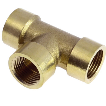 TRÓJNIK T BRASS F/F/F 1/4"