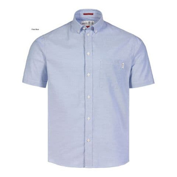 KOSZULA MĘSKA  MUSTO ESSENTIAL SHORT-SLEEVE OXFORD  82137 BLUE