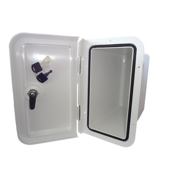 POJEMNIK NA RADIO/VHF/CD Z POKRYWĄ BIAŁY WITH LOCK