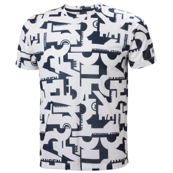 KOSZULKA MĘSKA  HELLY HANSEN   MOVE QUICK-DRY  53704 NAVY PRINT