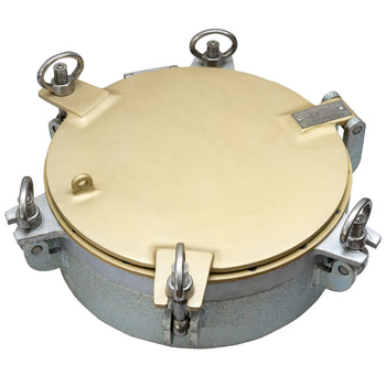 BULAJ STATKOWY, ILUMINATOR OTWIERANY Z POKRYWĄ SZTORMOWĄ I SZYBĄ A350 RW 212 Y1 STAL/MOSIĄDZ