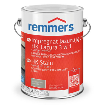 REMMERS IMPREGNAT LAZURA HK-LAZURA 3W1 5L SREBRNOSZARY GREY-PROTECT