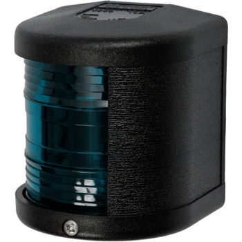 LAMPA NAWIGACYJNA S25 BURTOWA ZIELONA - 12V OBUDOWA CZARNA (F)