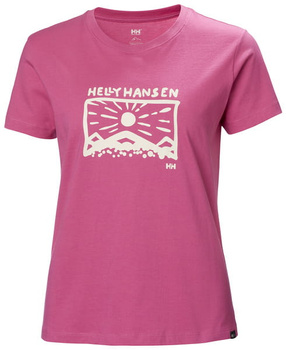 HELLY HANSEN KOSZULKA DAMSKA (63097) WOMEN'S F2F ORGANIC COTTON T-SHIRT CASCADIA RÓŻOWA