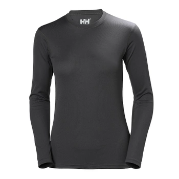 HELLY HANSEN KOSZULKA DAMSKA (48374) HH TECH CREW DŁ.RĘKAW  GRAFITOWA