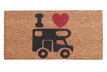 WYCIERACZKA KOKOSOWA DO KAMPERA ARISOL 25 X 50 CM - z motywem kampera "I Love Kamper"