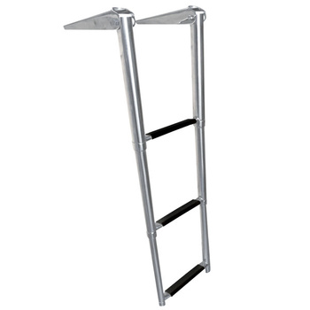 DRABINKA 3-STOPNIOWA, TELESKOPOWA, L374, W310, H42, STAL NIERDZEWNA, POKŁAD