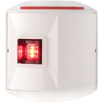 LAMPA NAWIGACYJNA S44 BURTOWA CZERWONA LED - 12/24V OBUDOWA BIAŁA