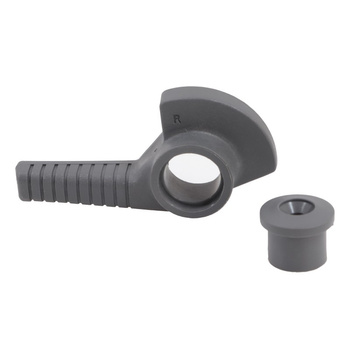 KLAMKA - LUK LOW PROFILE - SZARA - RH - KOMPLET