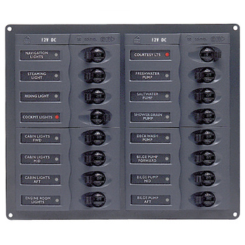 904NMSPEC Rozdzielnica elektryczna 16 obwodowa (2x2,5A; 1x5A; 4x10A; 6x15A; 1x20A; 1x25A; 1x30A)