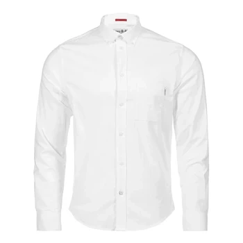 KOSZULA MĘSKA MUSTO  ESSENTIAL LONG-SLEEVE OXFORD  82138 WHITE