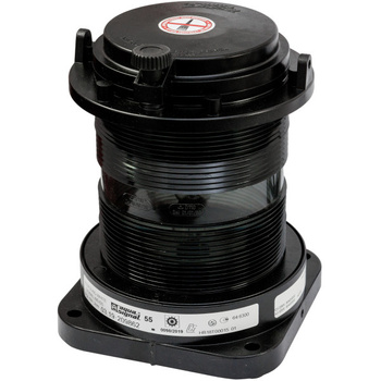 LAMPA NAWIGACYJNA S55 BIAŁA 360 - 24V OBUDOWA CZARNA (F)