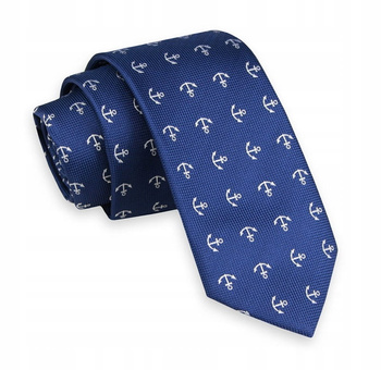 KRAWAT KOTWICE GRANATOWY