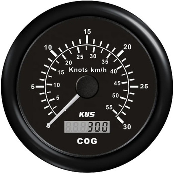 ZEGAR PRĘDKOŚCIOMIERZ GPS 0-60Kn Z ANTENĄ, 12/24V, D96MM