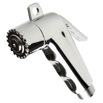 SŁUCHAWKA PRYSZNICA CHROMOWANA 110 MM - DO ŁODZI, KAMPERA, PRZYCZEPY KEMPINGOWEJ