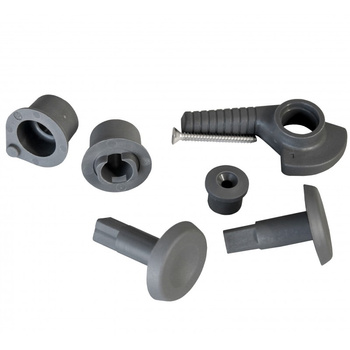 KLAMKA LUKÓW ROZMIAR 00-20 - KRÓTKA - SZARA - LH - KOMPLET