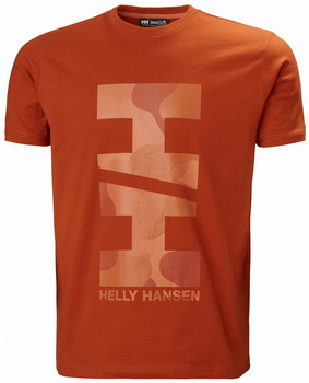 KOSZULKA MĘSKA HELLY HANSEN MOVE COTTON T-SHIRT (53976) CANYON