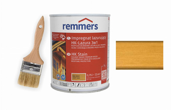 REMMERS IMPREGNAT LAZURA HK-LAZURA 3W1 0,75L DĄB JASNY + GRATIS