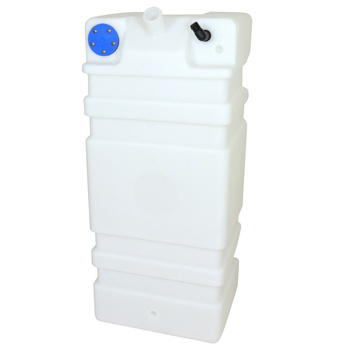 ZBIORNIK WODY ERCOLE 70 800X300X350 70L, WLEW KĄTOWY 45 DEG 38MM