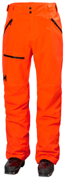 SPODNIE MĘSKIE HELLY HANSEN NARCIARSKIE SOGN CARGO INSULATED 65673 NEON ORANGE