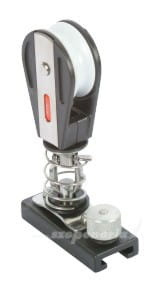 WÓZEK SZOTOWY DO SZYNY 25 MM Z BLOKIEM STOJĄCYM