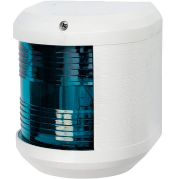 LAMPA NAWIGACYJNA S41 BURTOWA ZIELONA - 12V OBUDOWA BIAŁA (F)