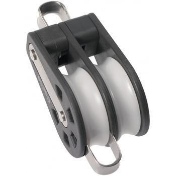 BLOCZEK PODWÓJNY Z ZACZEPEM - ROZMIAR 3 - LINA 10MM (W)