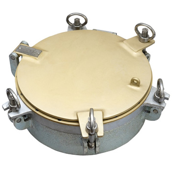 BULAJ STATKOWY, ILUMINATOR OTWIERANY Z POKRYWĄ SZTORMOWĄ I SZYBĄ A350 LW 212 Y2 STAL/MOSIĄDZ