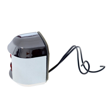 LAMPA NAWIGACYJNA BURTOWA CZERWONA DO 12m - 12V JUNIOR OBUDOWA CHROMOWANA (W)