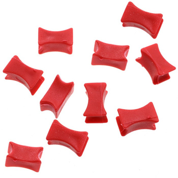 ZNACZNIKI ŁAŃCUCHA 8MM - CZERWONE - 10 SZT